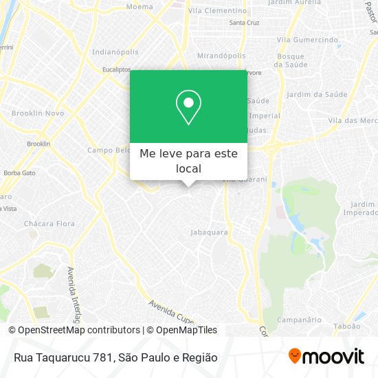 Rua Taquarucu  781 mapa