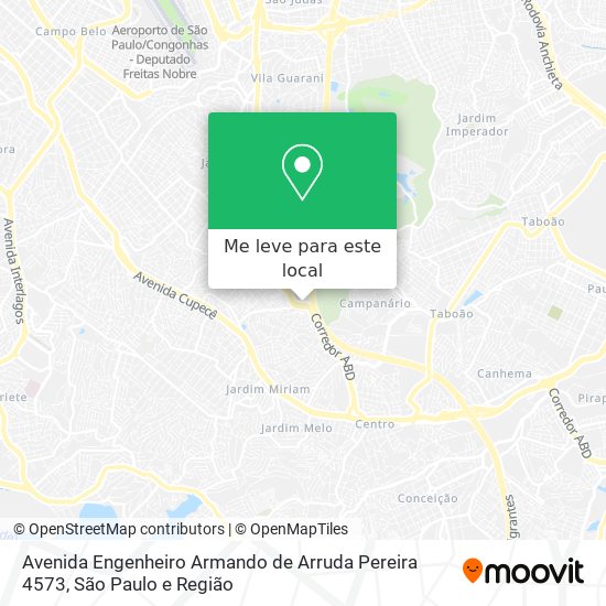 Avenida Engenheiro Armando de Arruda Pereira 4573 mapa