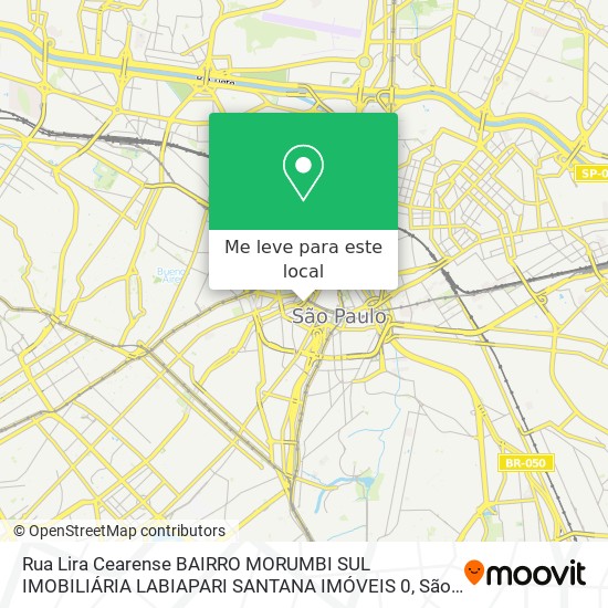 Rua Lira Cearense  BAIRRO MORUMBI SUL IMOBILIÁRIA LABIAPARI   SANTANA IMÓVEIS 0 mapa