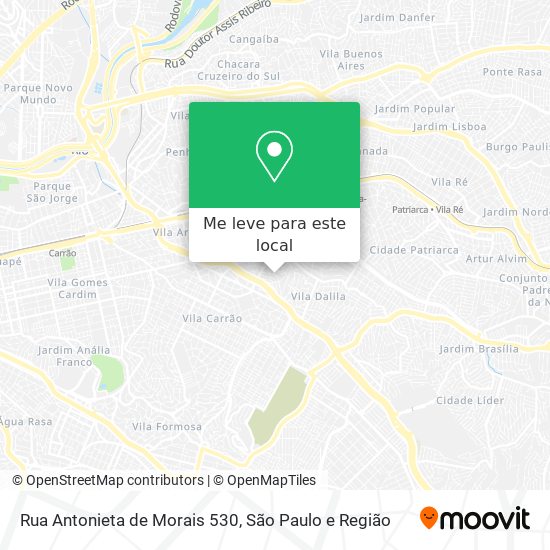 Rua Antonieta de Morais 530 mapa