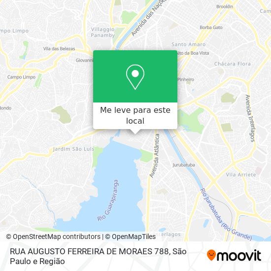 RUA AUGUSTO FERREIRA DE MORAES 788 mapa