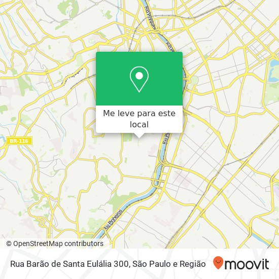 Rua Barão de Santa Eulália 300 mapa