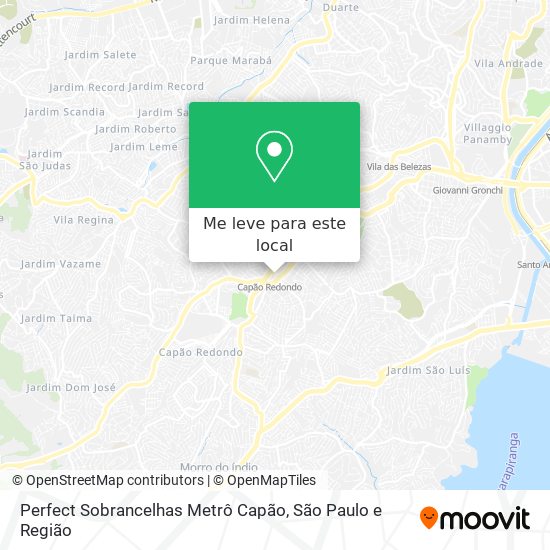 Perfect Sobrancelhas Metrô Capão mapa