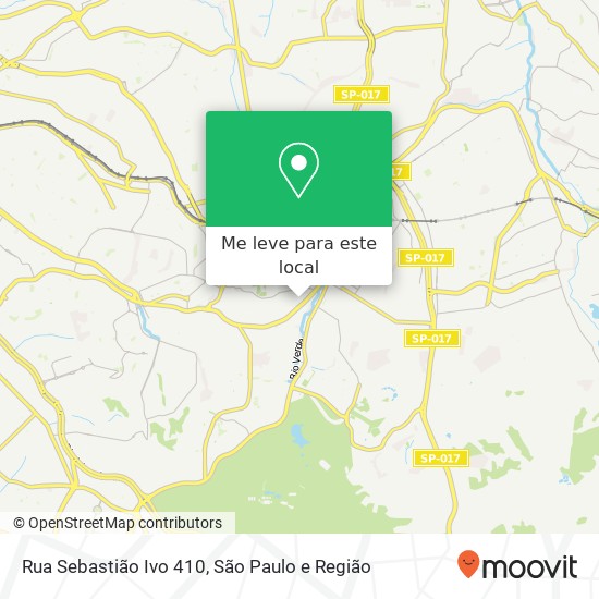 Rua Sebastião Ivo 410 mapa