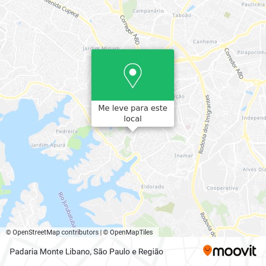 Padaria Monte Libano mapa