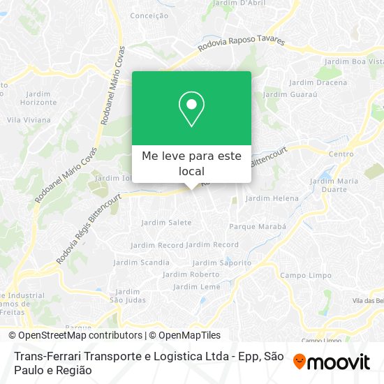 Trans-Ferrari Transporte e Logistica Ltda - Epp mapa
