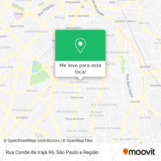 Rua Conde de Irajá 96 mapa