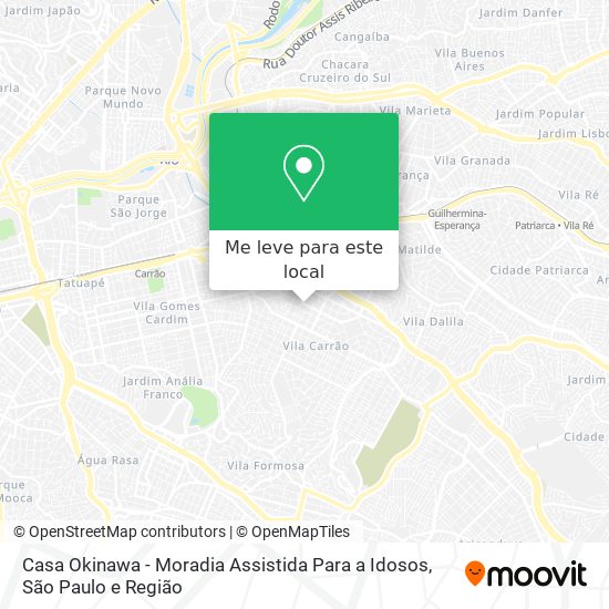 Casa Okinawa - Moradia Assistida Para a Idosos mapa