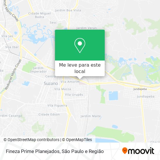 Fineza Prime Planejados mapa