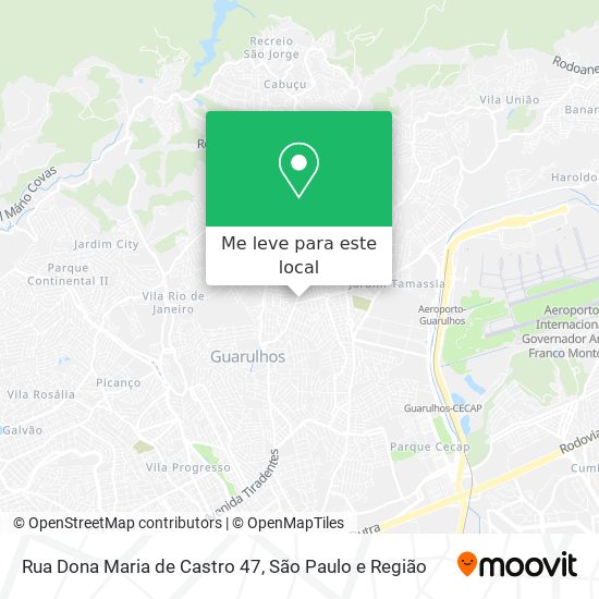 Rua Dona Maria de Castro 47 mapa