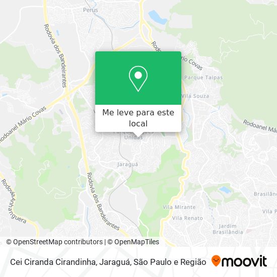 Cei Ciranda Cirandinha, Jaraguá mapa