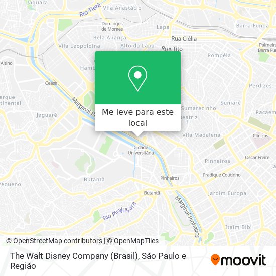 The Walt Disney Company (Brasil) mapa