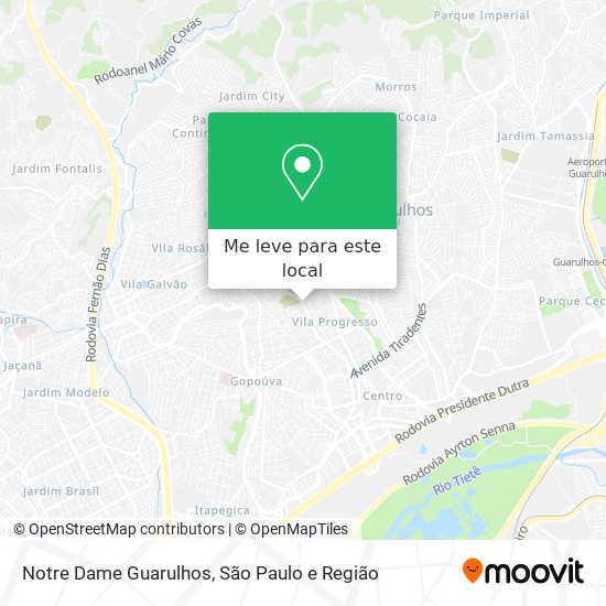 Notre Dame Guarulhos mapa