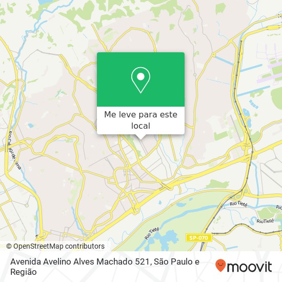 Avenida Avelino Alves Machado 521 mapa