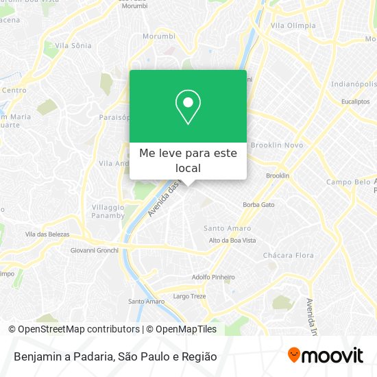 Benjamin a Padaria mapa