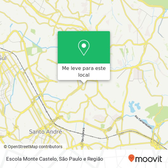 Escola Monte Castelo mapa