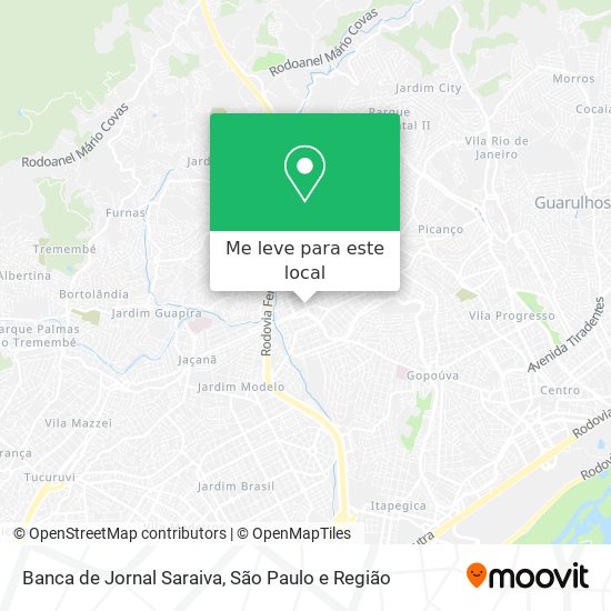Banca de Jornal Saraiva mapa