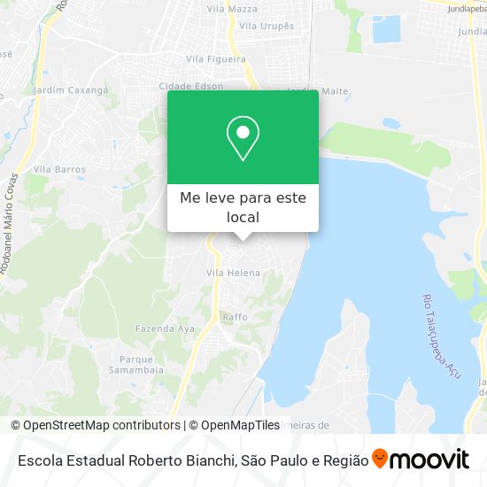 Escola Estadual Roberto Bianchi mapa