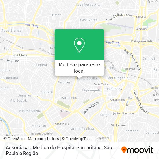 Associacao Medica do Hospital Samaritano mapa