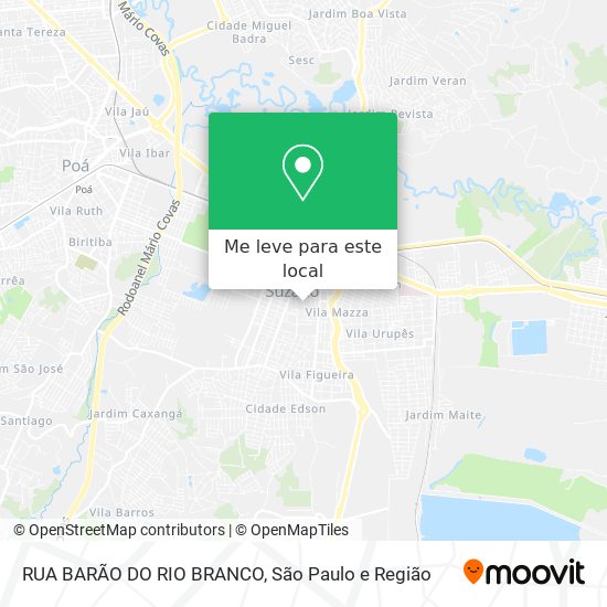 RUA BARÃO DO RIO BRANCO mapa