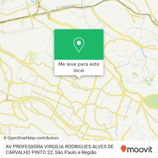 AV PROFESSORA VIRGÍLIA RODRIGUES ALVES DE CARVALHO PINTO 22 mapa