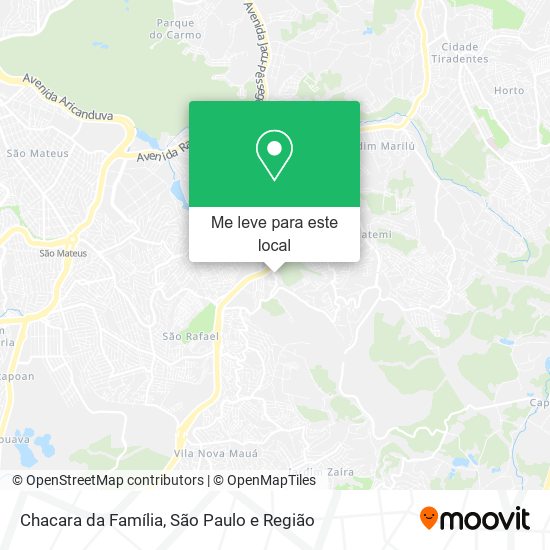 Chacara da Família mapa
