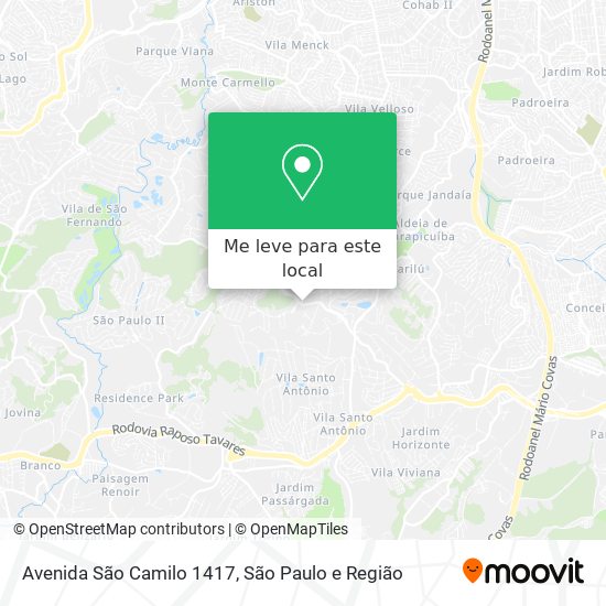 Avenida São Camilo 1417 mapa