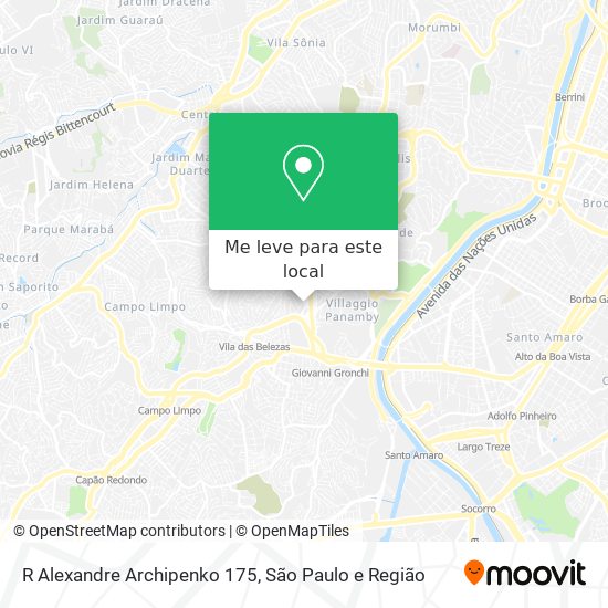 R Alexandre Archipenko 175 mapa
