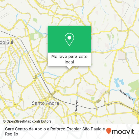 Care Centro de Apoio e Reforço Escolar mapa