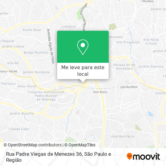 Rua Padre Viegas de Menezes 36 mapa