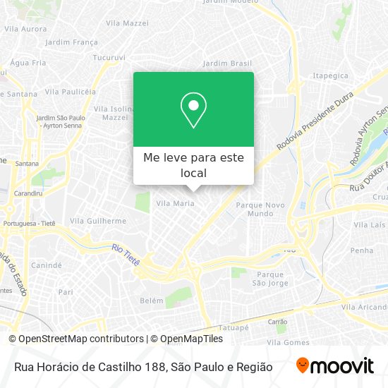 Rua Horácio de Castilho 188 mapa