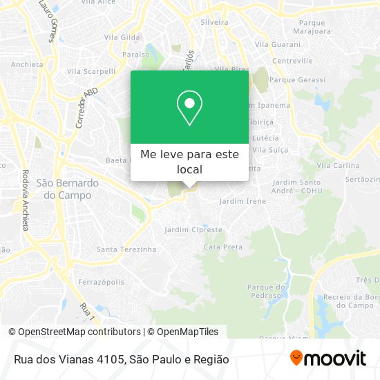 Rua dos Vianas 4105 mapa