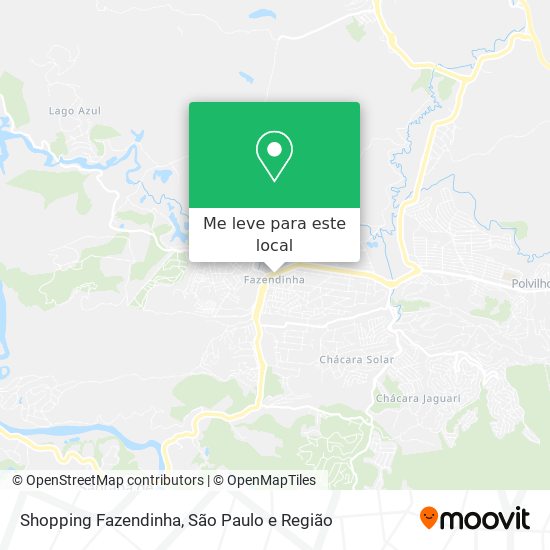 Shopping Fazendinha mapa