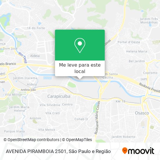 AVENIDA PIRAMBOIA 2501 mapa