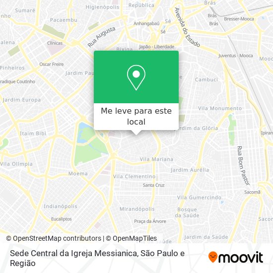 Sede Central da Igreja Messianica mapa