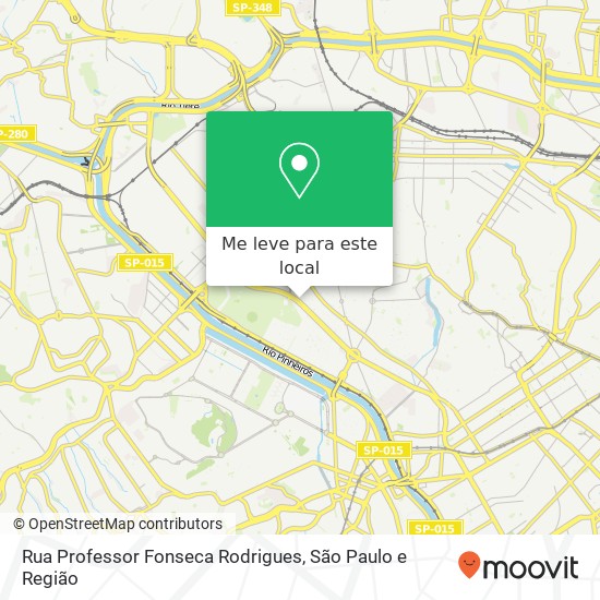 Rua Professor Fonseca Rodrigues mapa