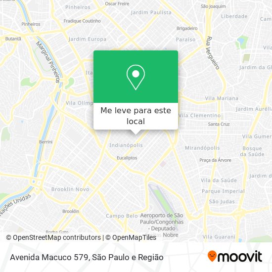 Avenida Macuco 579 mapa