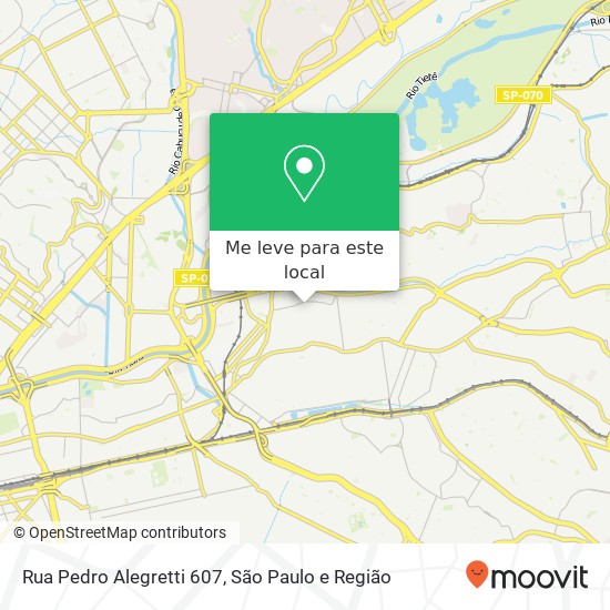 Rua Pedro Alegretti 607 mapa