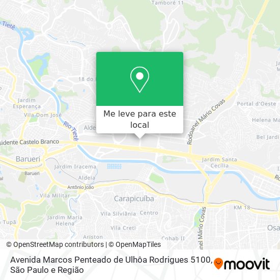 Avenida Marcos Penteado de Ulhôa Rodrigues 5100 mapa