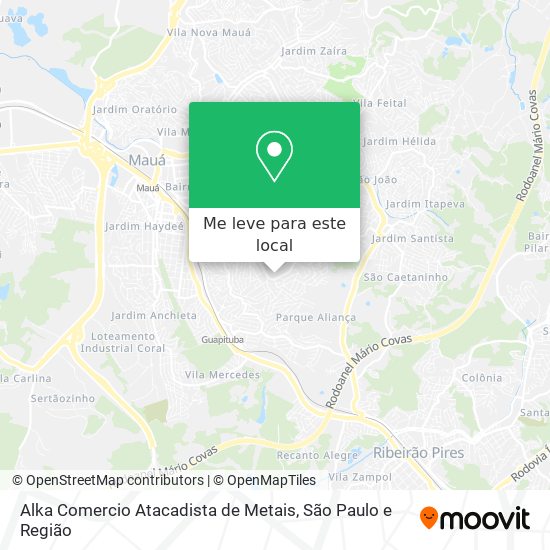 Alka Comercio Atacadista de Metais mapa
