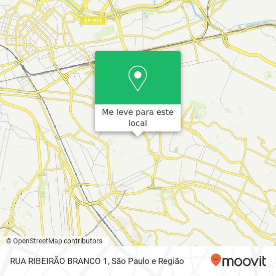 RUA RIBEIRÃO BRANCO 1 mapa