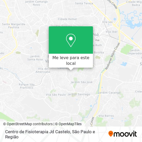 Centro de Fisioterapia Jd Castelo mapa
