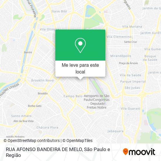 RUA  AFONSO BANDEIRA DE MELO mapa