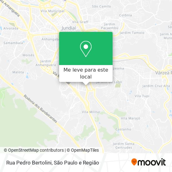 Rua Pedro Bertolini mapa