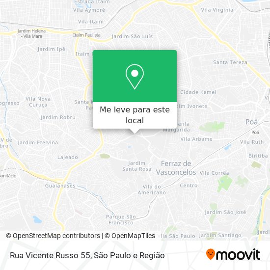 Rua Vicente Russo 55 mapa