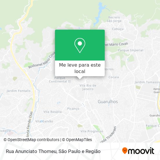 Rua Anunciato Thomeu mapa