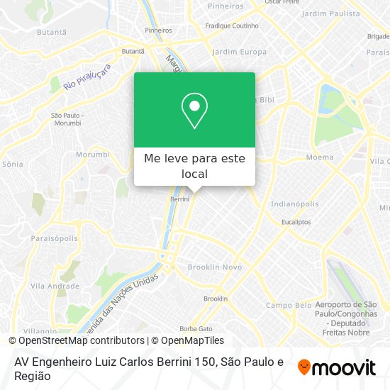 AV Engenheiro Luiz Carlos Berrini 150 mapa