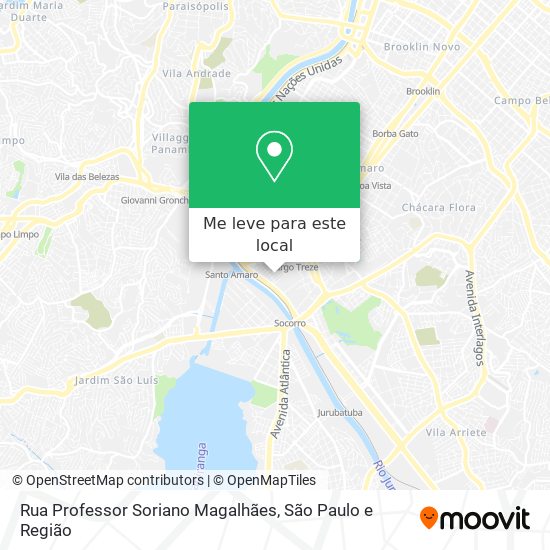 Rua Professor Soriano Magalhães mapa