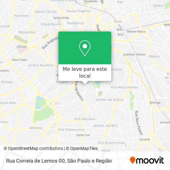 Rua Correia de Lemos 00 mapa