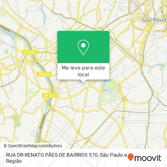 RUA DR RENATO PÃES DE BAIRROS 570 mapa